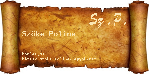 Szőke Polina névjegykártya